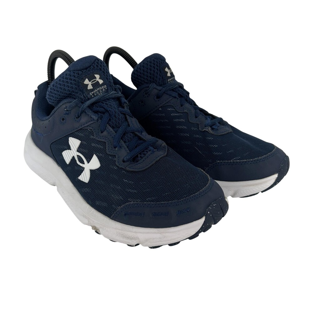 Under Armour Shoes Mens Size 7 Charged Assert 10 Blue Mesh Running Sneakers